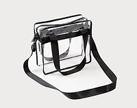 Clear Crossbody Bag, Blue,