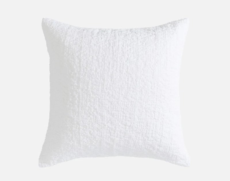 Crinkle Euro Sham - White