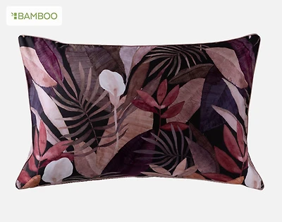 Anguilla Tropical Pillow Sham, Botanical, Purple,
