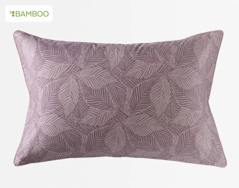 Anguilla Tropical Pillow Sham, Botanical, Purple,