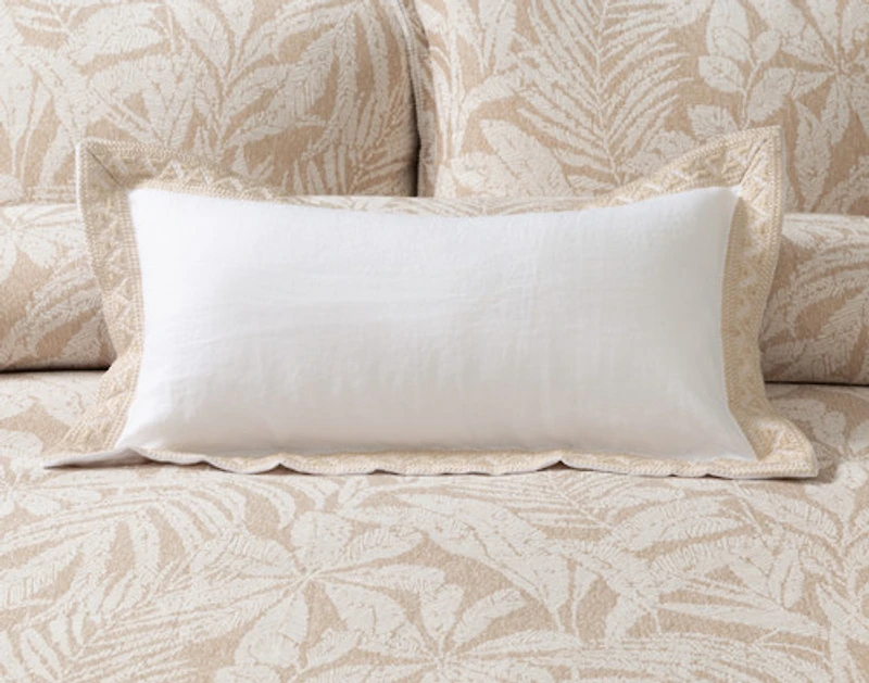 Dorado Duvet Cover, Cotton, Botanical, Beige,