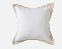 Dorado Euro Sham, Geometric, White, 26" x 26"