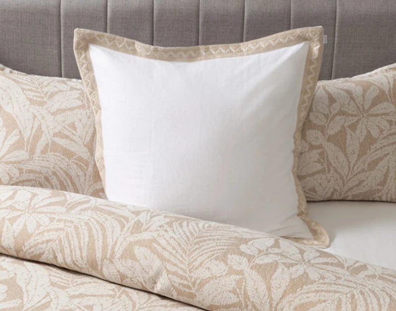 Dorado Euro Sham, Geometric, White, 26" x 26"