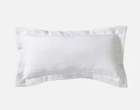 Dorado Boudoir Pillow Cover, Geometric, White, 24" x 12"
