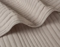 Mica Quilt Set, Geometric, Beige, Queen