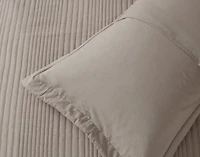 Mica Quilt Set, Geometric, Beige, Queen