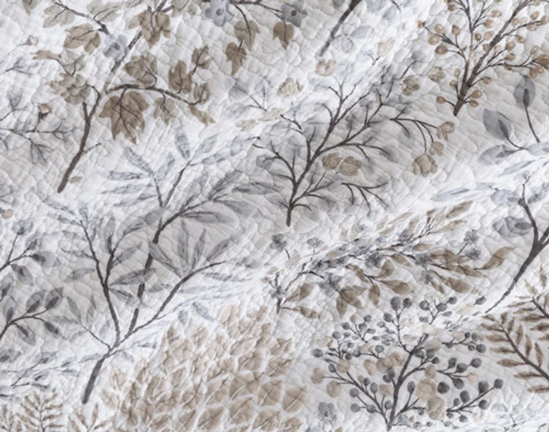 Kindred Cotton Quilt Set, Botanical, Blue,