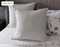 Casano Duvet Cover, Bamboo Cotton, Botanical, White,