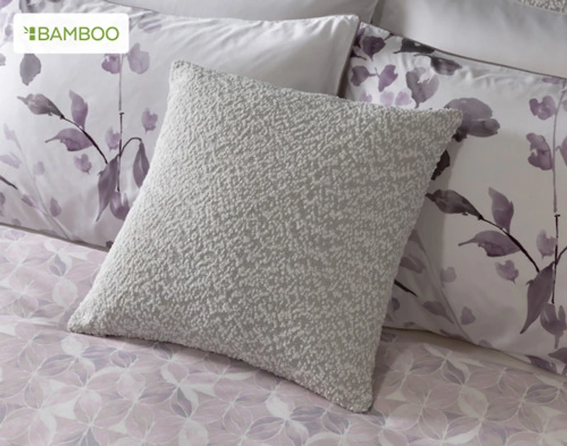 Casano Duvet Cover, Bamboo Cotton, Botanical, White,