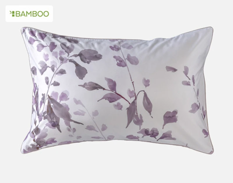 Casano Pillow Sham, Botanical, White,