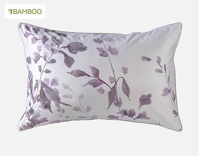 Casano Pillow Sham, Botanical, White,