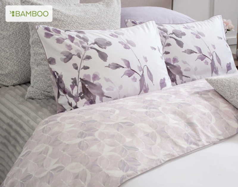 Casano Pillow Sham, Botanical, White,