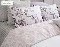 Casano Pillow Sham, Botanical, White,