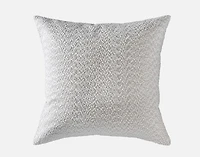 Casano Euro Sham, Geometric, Grey, 26" x 26"