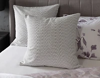 Casano Euro Sham, Geometric, Grey, 26" x 26"