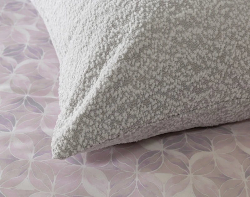 Casano Euro Sham, Geometric, Grey, 26" x 26"