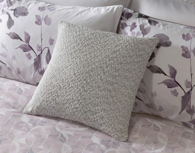 Casano Square Cushion Cover, Geometric, Grey, 18" x 18"