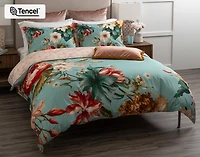 Rosetti Floral Duvet Cover, TENCEL Lyocell, Floral, Blue,