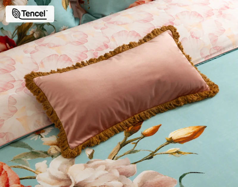 Rosetti Floral Duvet Cover, TENCEL Lyocell, Floral, Blue,