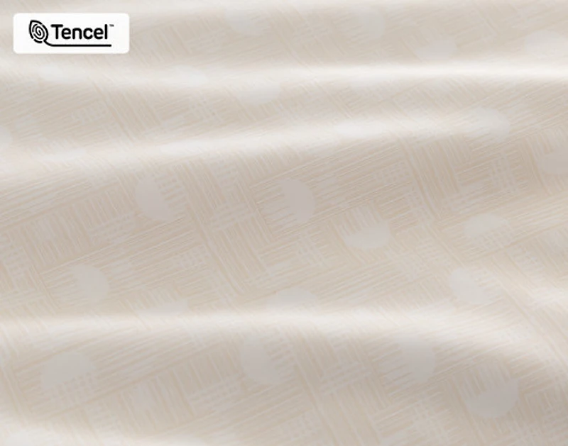 Tarna Contemporary Duvet Cover, TENCEL Lyocell, Geometric, Orange,