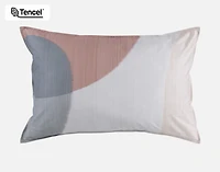 Tarna Contemporary Pillow Sham, Geometric, Orange,