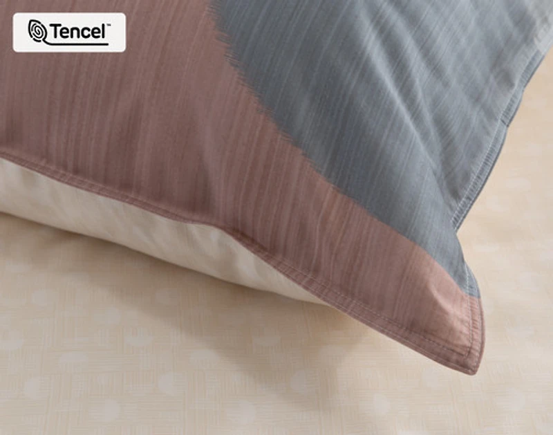 Tarna Contemporary Pillow Sham, Geometric, Orange,