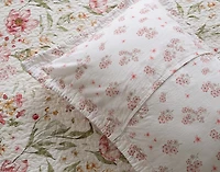 Belle Cotton Quilt Set, Floral, Pink,