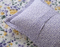 Keiley Cotton Quilt Set, Floral, Purple,