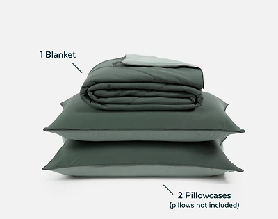 Cool Bedding For Hot Sleepers Bundle - Balsam, Green
