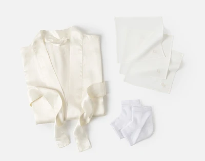 Spa Comfort Silk Bundle - Snow, White
