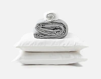 3-Piece Cooling Bamboo Bedding Bundle - Grey