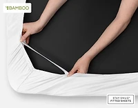 3-Piece Cooling Bamboo Bedding Bundle - Grey