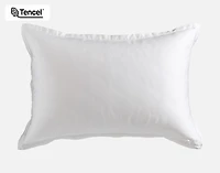 Nuala Pillow Sham, Geometric, White,