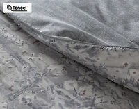 Fergana Duvet Cover, Cotton, TENCEL Lyocell, Geometric, Grey,