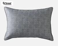 Fergana Pillow Sham, Geometric, Grey,