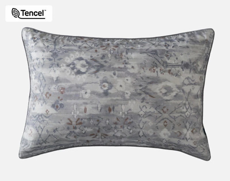 Fergana Pillow Sham, Geometric, Grey,