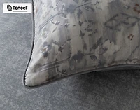 Fergana Pillow Sham, Geometric, Grey,