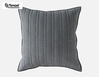 Fergana Euro Sham, Grey, 26" x 26"