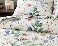 Danielle Recycled Polyester Coverlet Set, Floral, Green,