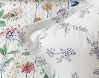 Danielle Recycled Polyester Coverlet Set, Floral, Green,