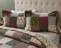 Bless Cotton Quilt Set, Patchwork, Green,