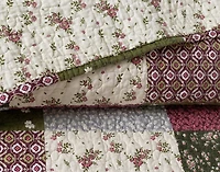 Bless Cotton Quilt Set, Patchwork, Green,