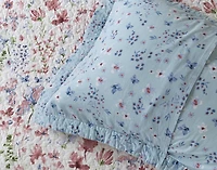 Lana Cotton Quilt Set, Floral, Red,