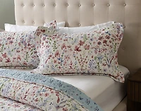 Lana Cotton Quilt Set, Floral, Red,