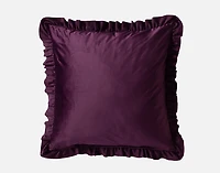 Christabel Velvet Euro Sham, Purple, 26" x 26"