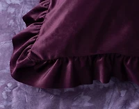 Christabel Velvet Euro Sham, Purple, 26" x 26"