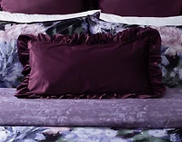 Christabel Velvet Boudoir Pillow Cover, Purple, 24" x 12"