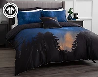 Starlight Duvet Cover, Scenic, GOTS Certified, Blue,
