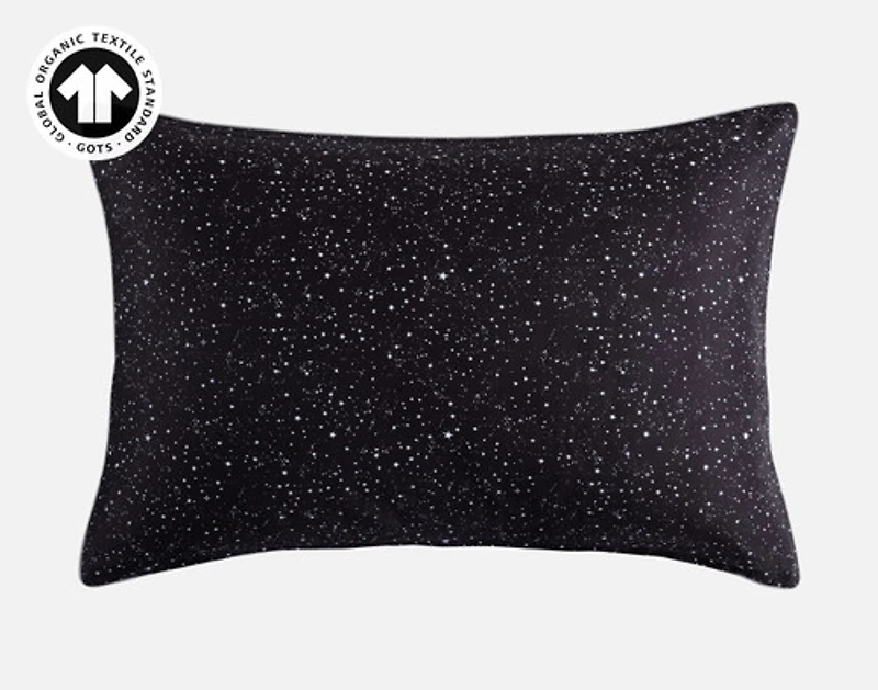 Starlight Pillow Sham, Scenic, GOTS Certified, Blue,