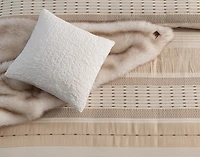Adrift Duvet Cover, Cotton, Geometric, Beige,